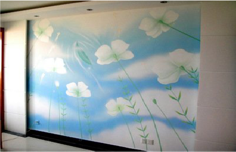 长垣画墙绘怎么画好白云的蓬松感？