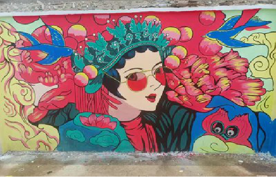 长垣墙体彩绘-网红墙