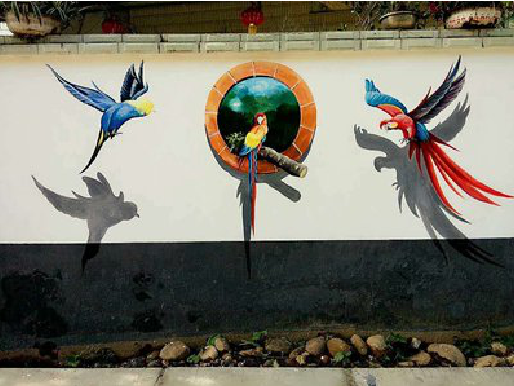 长垣视觉错位-3D墙绘设计