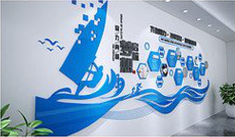 长垣海浪主题文化墙如何设计？