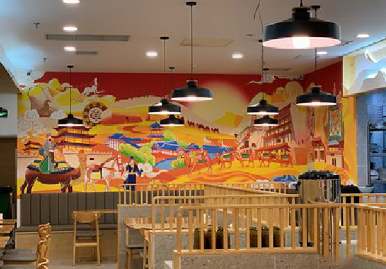 长垣商业空间彩绘介绍。