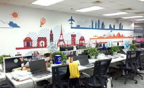 长垣教你设计办公室墙绘的方法。