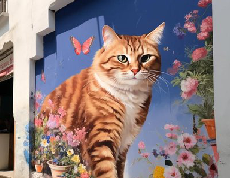 长垣自己绘制有个性的手绘墙